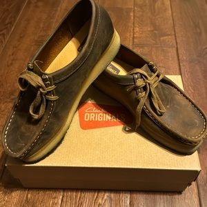Clarks Originals Wallabee Loafer Brown Leather - Women’s Size 8.5